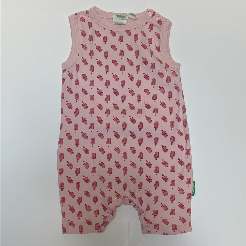 Pink Organic Tank Romper